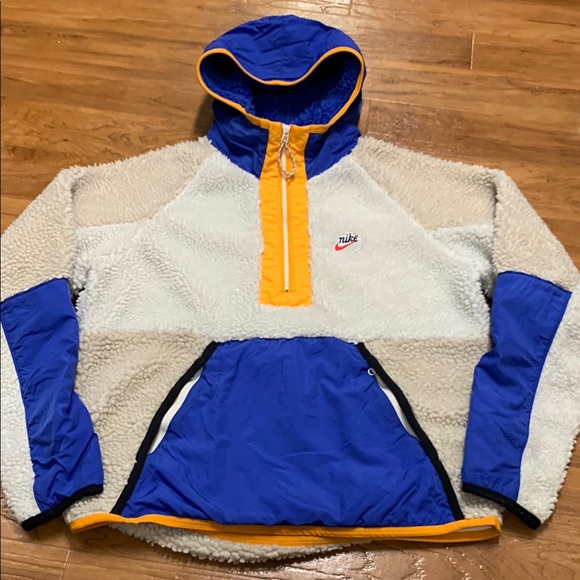 Nike Heritage Sherpa half zip Hoodie Jacket